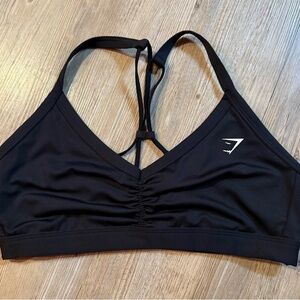 Gymshark Black Strappy Sports Bra